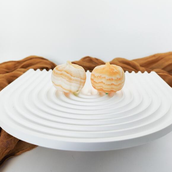 Orange Calcite Pumpkin Crystal Carving Creativity Crystals - Picture 7 of 7